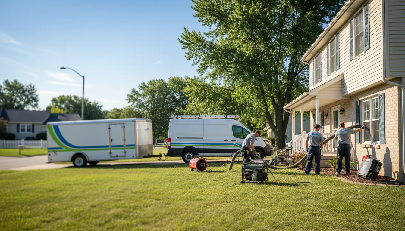 Flooded Basement Restoration And Cleanup With Repair in Versailles, IN near me